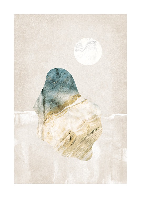 Graphic Seashell No1 Poster