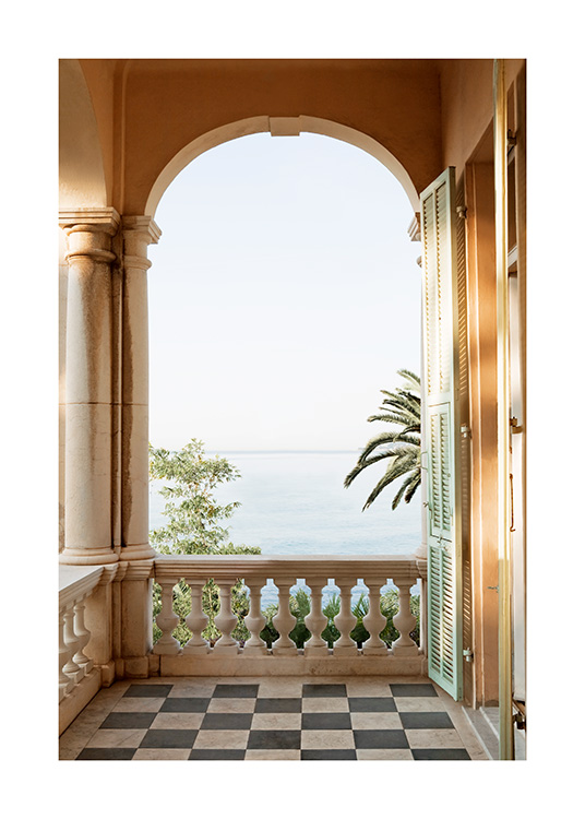 Mediterranean View Poster