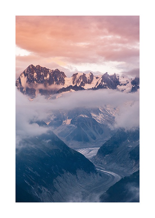 Cloudy Sunset Poster