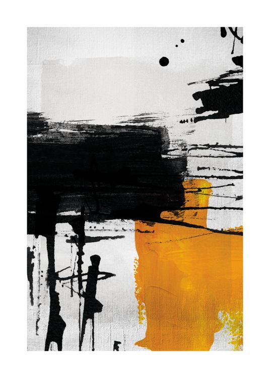 Yellow Abstract No2 Poster