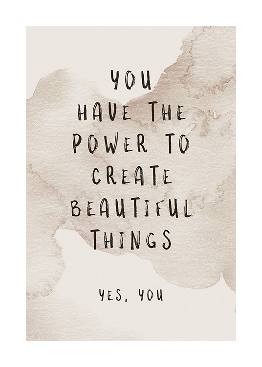 Create Beautiful Things Poster