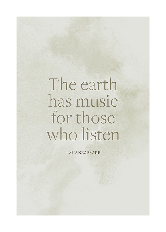 The Earth Has Music Poster