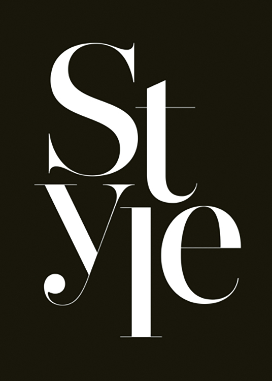 Style Black Poster