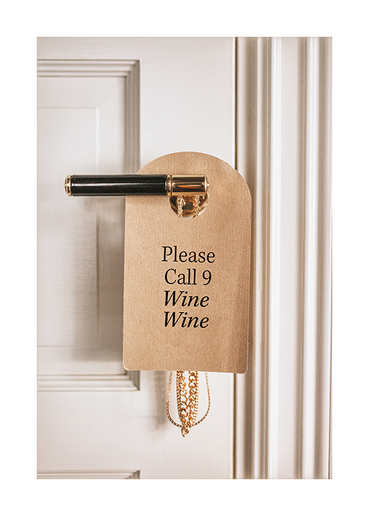 Call 9, Wine, Wine Poster