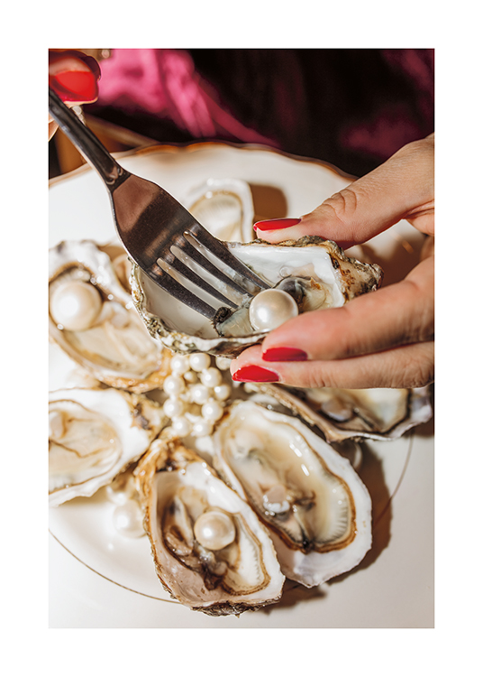 Oyster Pearls Poster