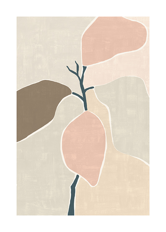 Abstract Greenery Poster