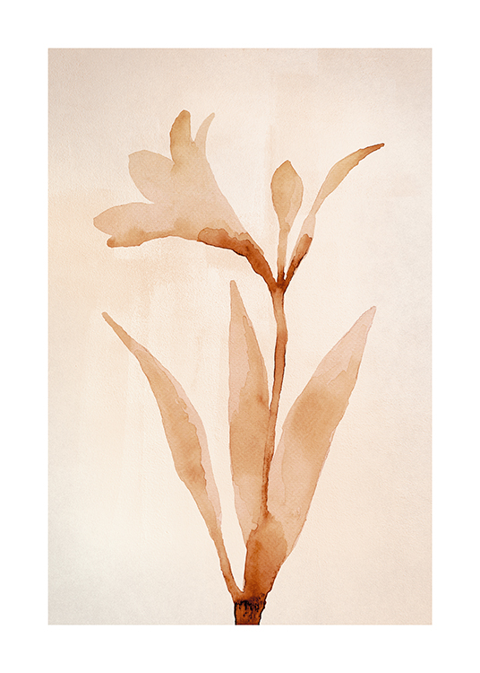 Watercolor Florals No1 Poster