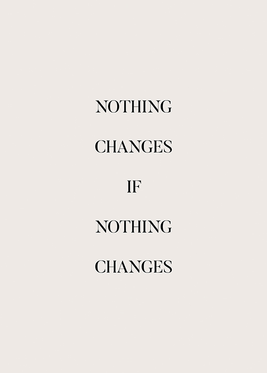 If Nothing Changes Poster