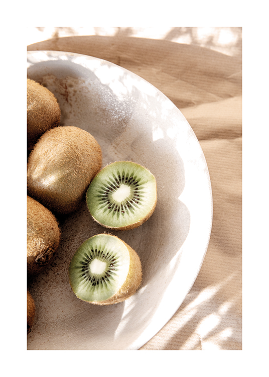 Bowl of Kiwis Poster