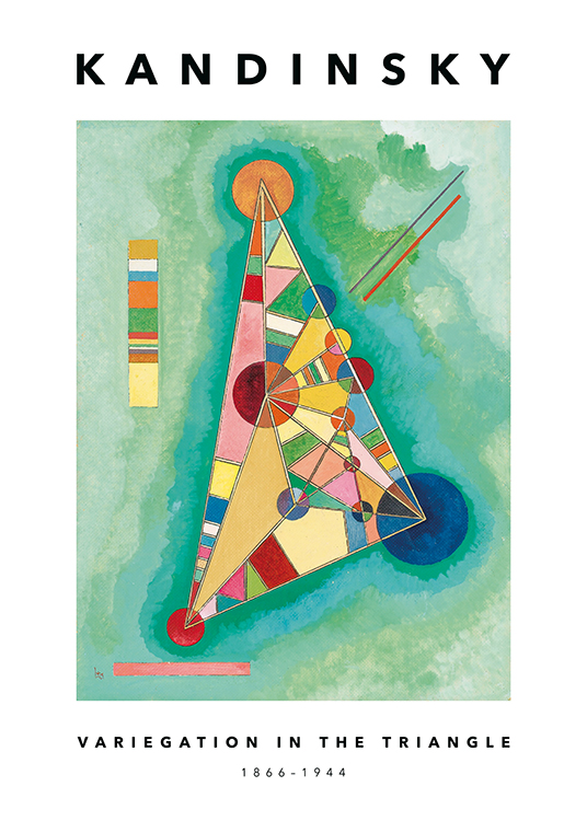 Kandinsky - Variegation in the Triangle Poster