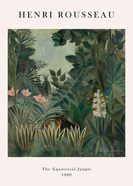 Rousseau - The Equatorial Jungle Poster