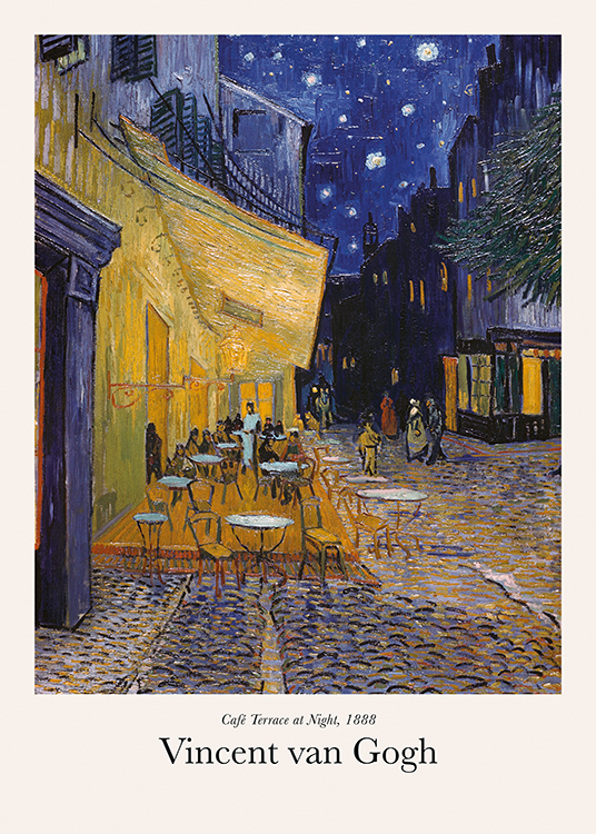 Van Gogh - Café Terrace at Night Poster