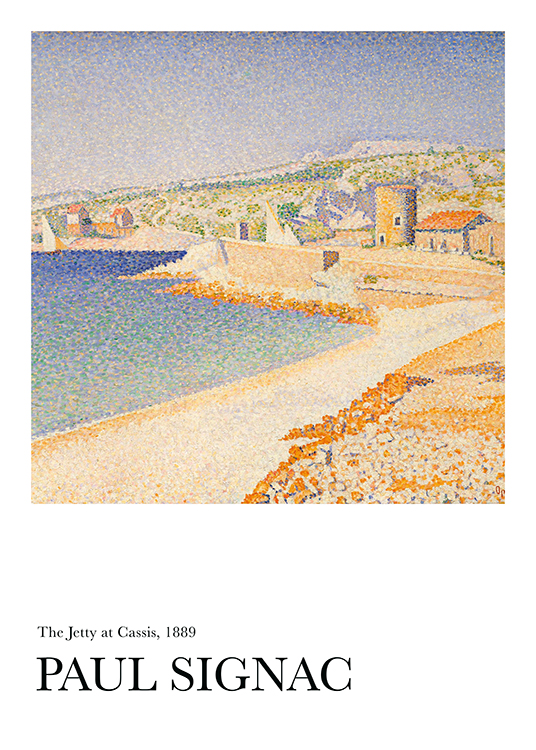 Paul Signac - The Jetty at Cassis Poster