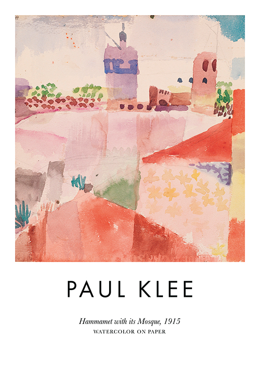 Paul Klee - Hammamet With its Mosque Poster