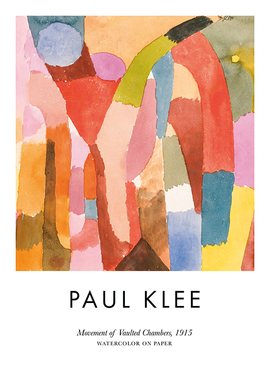 Paul Klee - Movement of Vaulted Chambers Poster