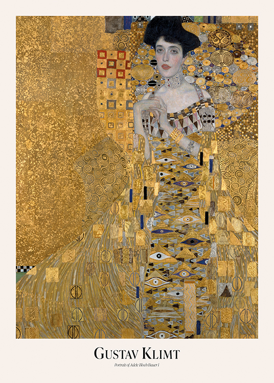 Gustav Klimt - Portrait of Adele Bloch-Bauer I Poster