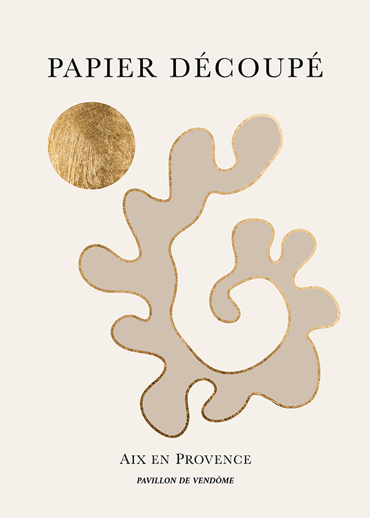 Papier Decoupe No4 Poster