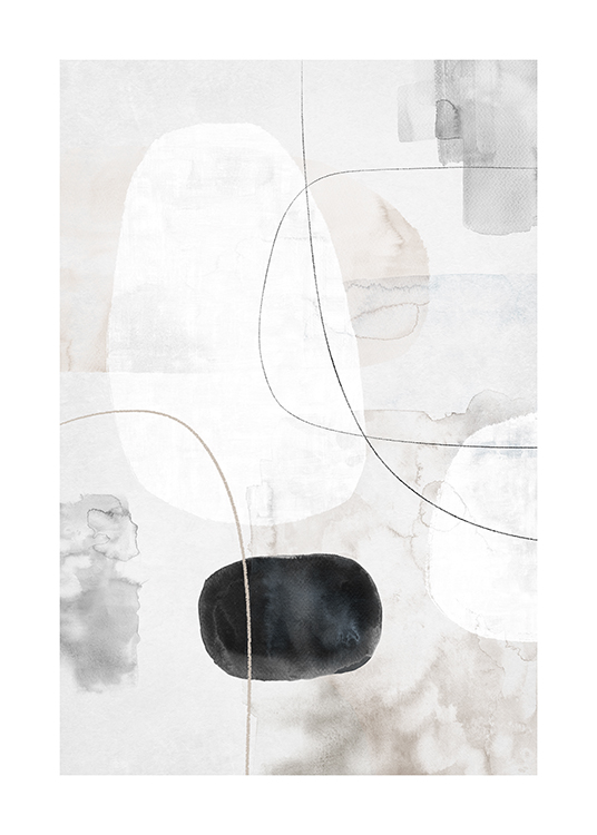 Abstract Watercolor Touch No1 Poster