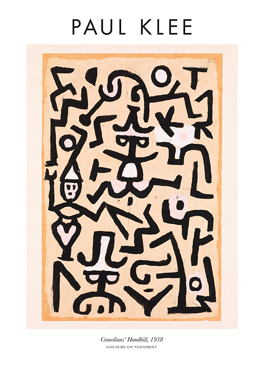 Paul Klee - Comedians’ Handbill Poster