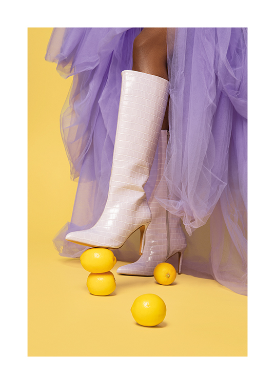 Boots on Lemons Poster
