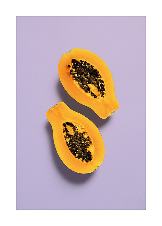 Purple Papaya Poster