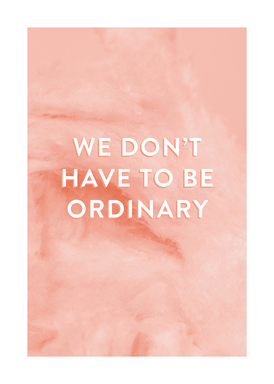 Not Ordinary Poster