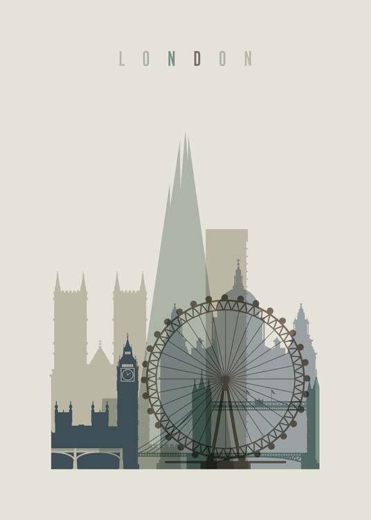 London Skyline Poster