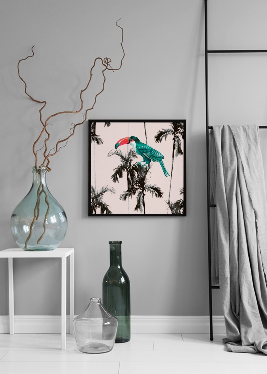 Tropical Toucan Poster / 50x50 cm em Desenio AB (2391)