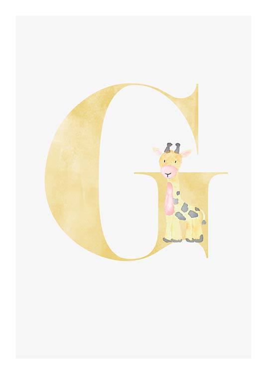 Alphabet G Poster