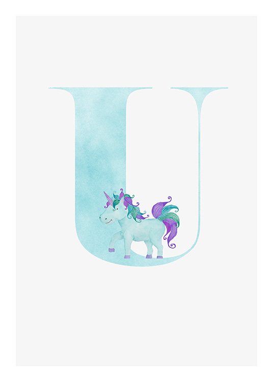 Alphabet U Poster