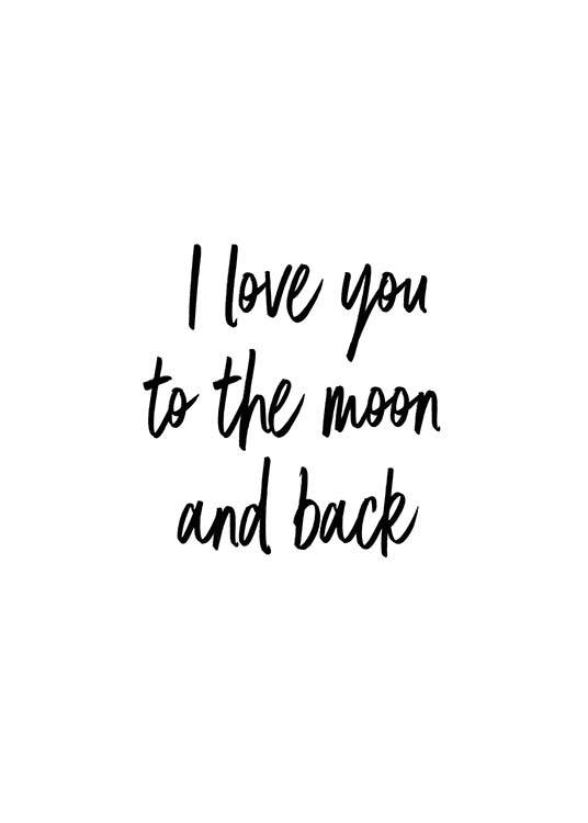 To The Moon And Back Poster