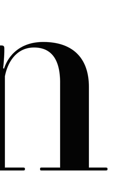 Letter N Poster