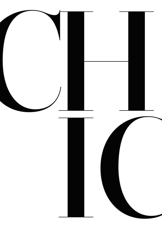 Chic Poster / Tipografia em Desenio AB (2661)