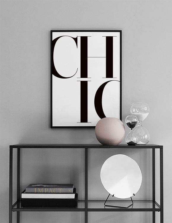 Chic Poster / Tipografia em Desenio AB (2661)