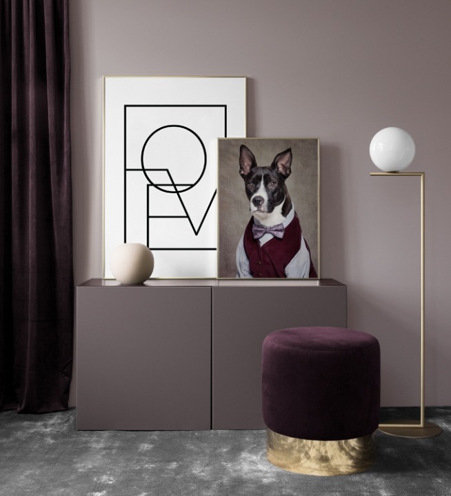 Love Square B&W Poster / Tipografia em Desenio AB (2846)