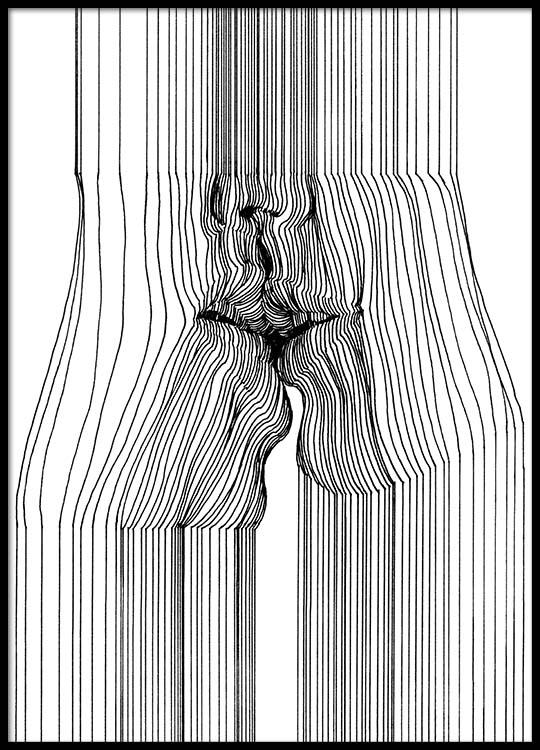 French Kiss Poster / 70x100 cm em Desenio AB (3206)