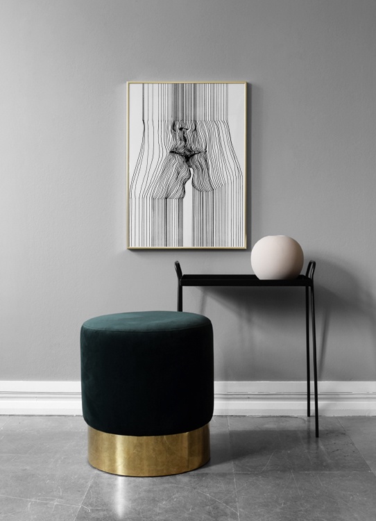 French Kiss Poster / 70x100 cm em Desenio AB (3206)