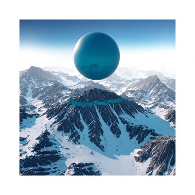 Blue Balloon Cloud Poster