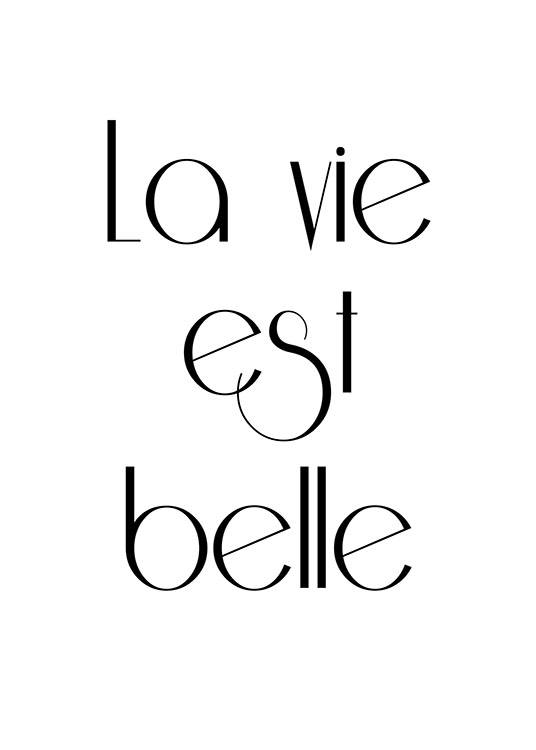 La Vie Est Belle Poster
