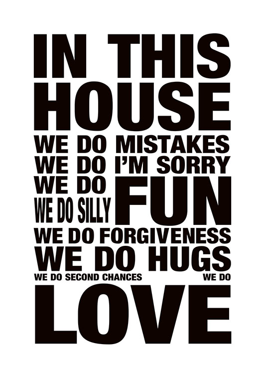 House Rules Poster