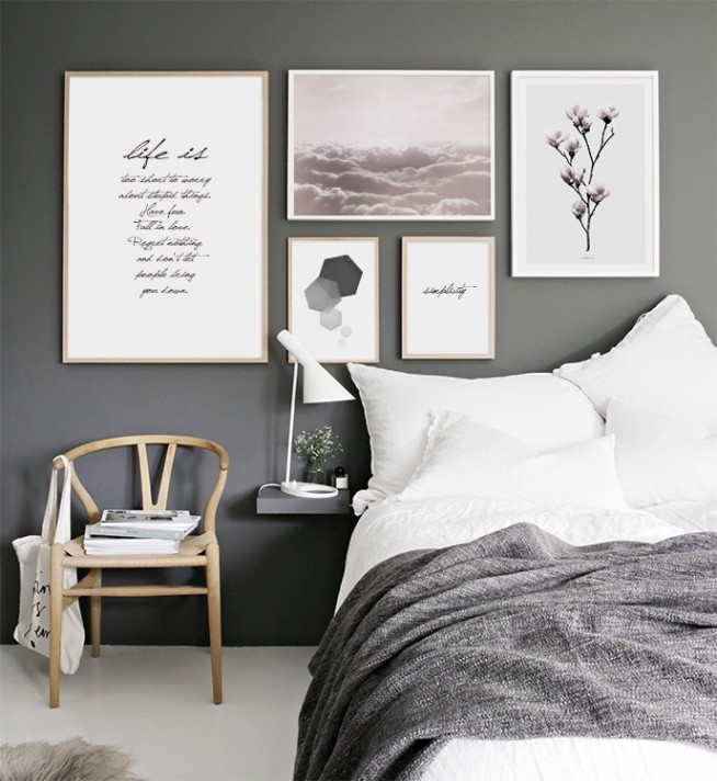  – Poster de texto a preto e brancom com citação sobre a vida