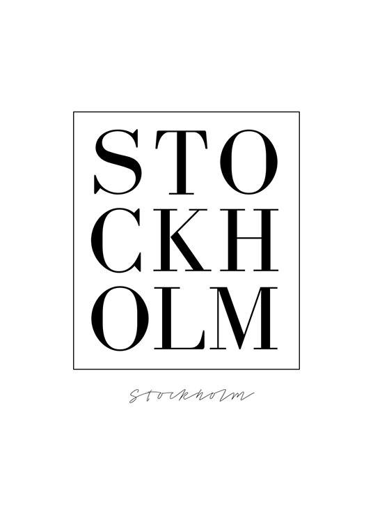 Stockholm Serif Poster / Posters com texto em Desenio AB (7734)