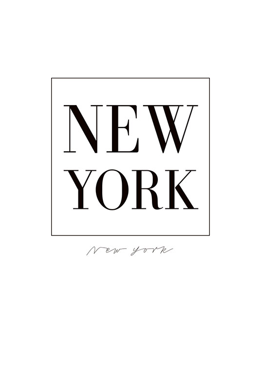 New York Serif Poster