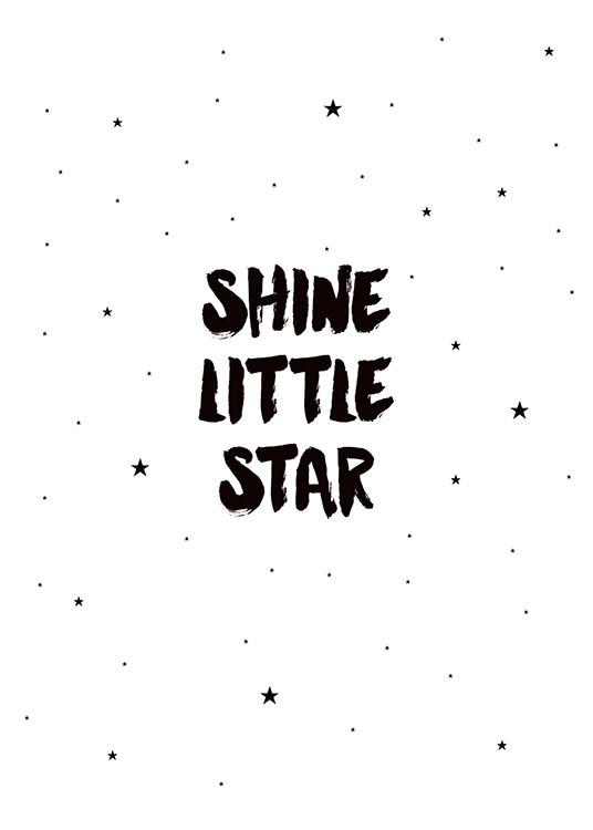 Shine Little Star Poster