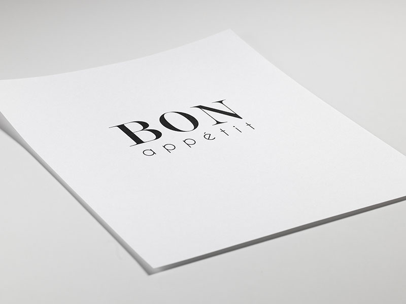Bon Appetit Text Poster / Tipografia em Desenio AB (7839)