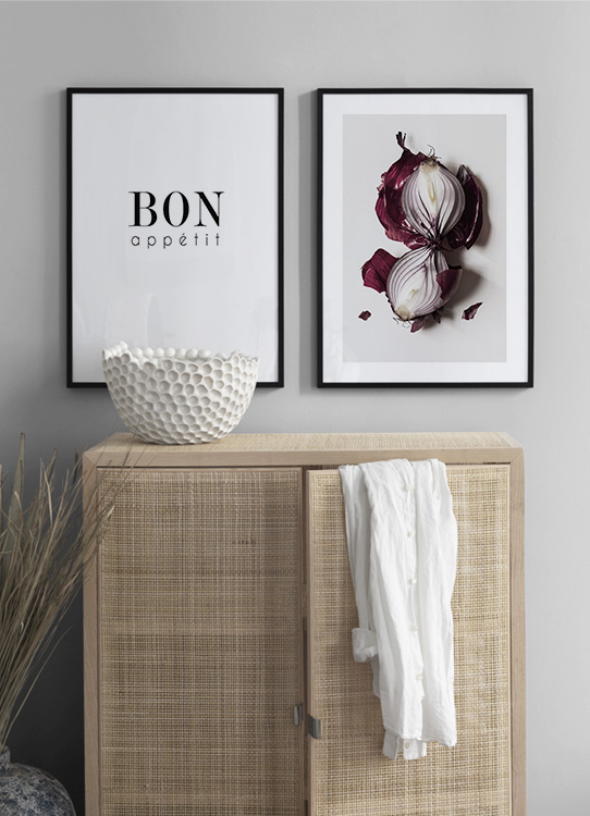 Bon Appetit Text Poster / Tipografia em Desenio AB (7839)