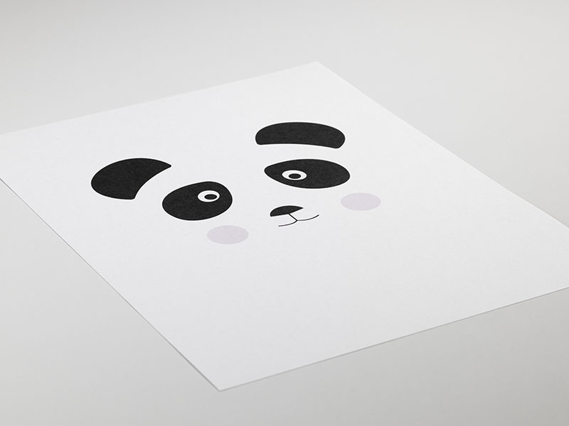 Graphic Panda Poster / Bebé em Desenio AB (7867)
