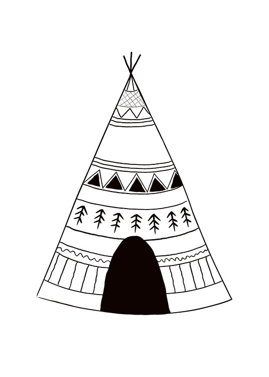 Tipi Tent Poster