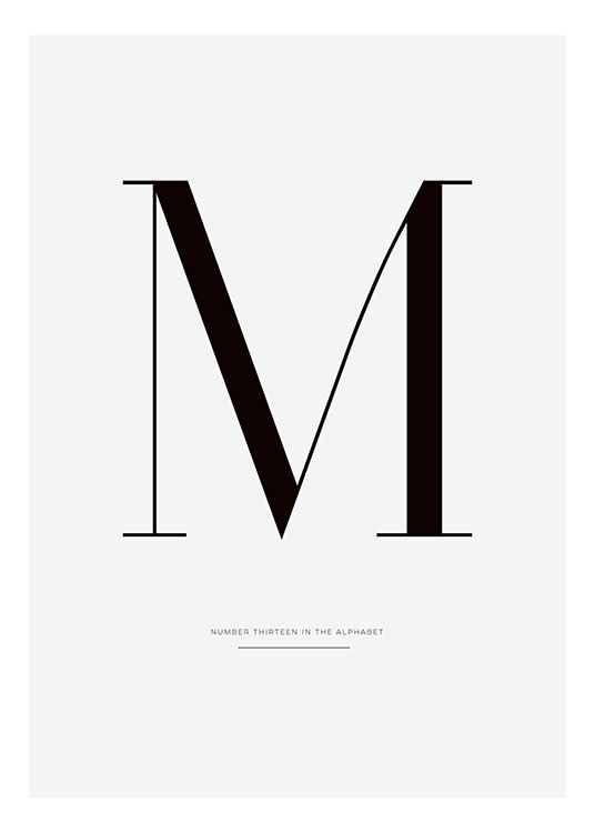 Graphic M Poster