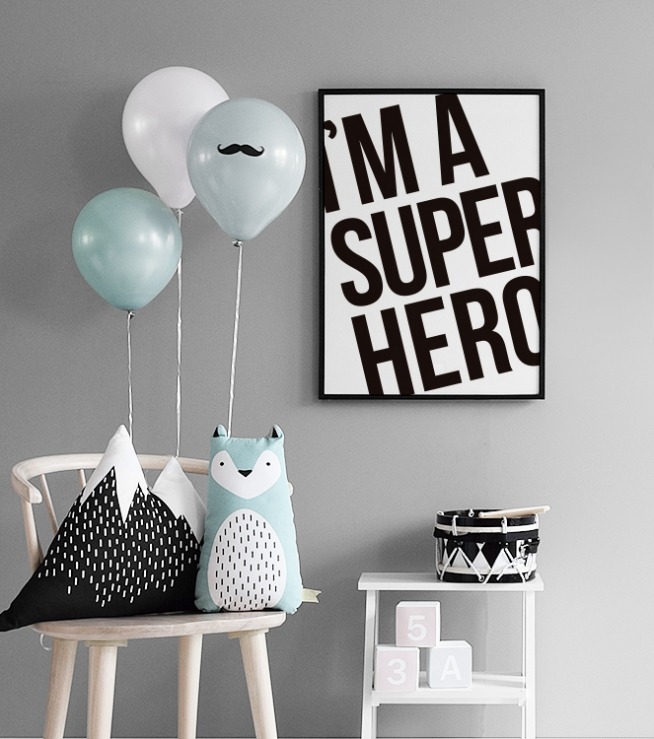 Superhero Poster  / Posters com citações em Desenio AB (7953)